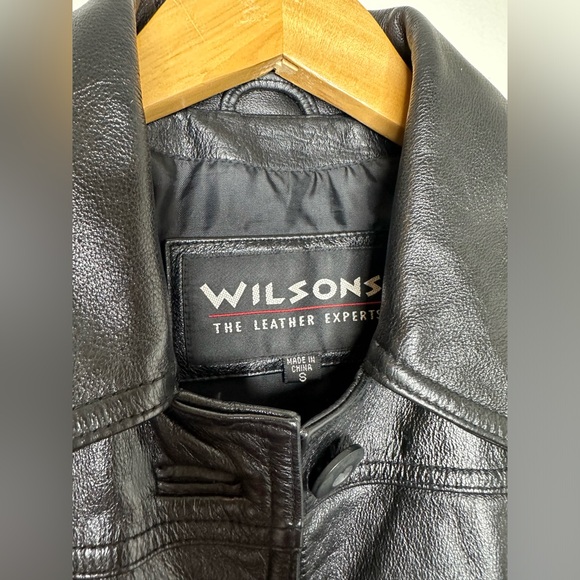 Wilson’s 100% Leather Black Jacket - Picture 2 of 9